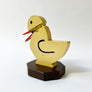 Vintage Handmade Wood Duck Memo Holder