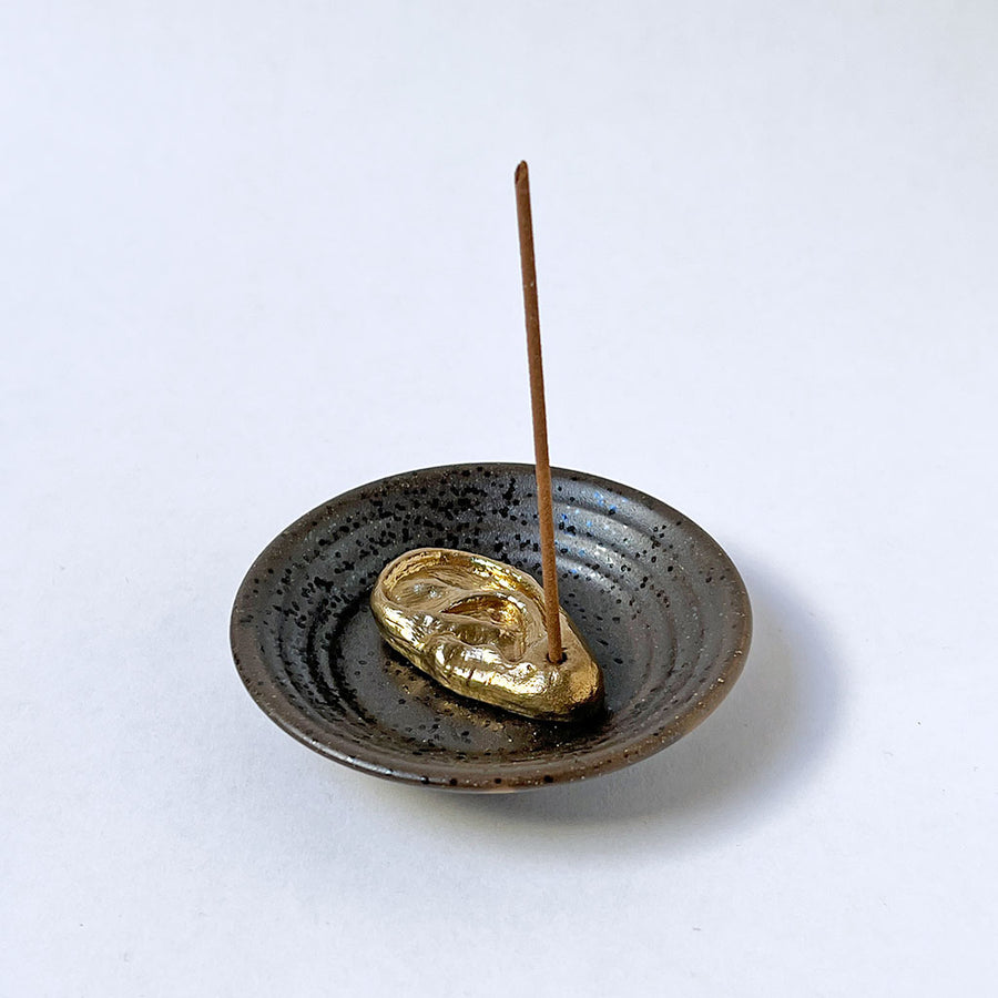PATCH NYC Ear Solid Brass Incense Burner