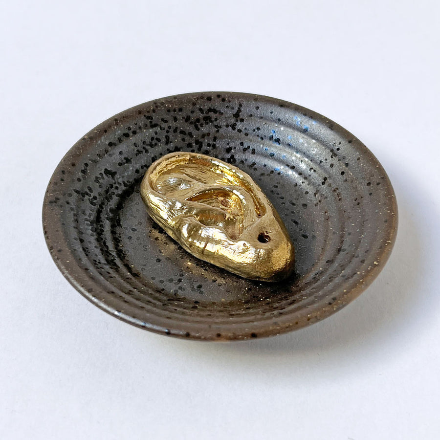 PATCH NYC Ear Solid Brass Incense Burner