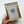Don Carney Brown Right Eye with Gem Tear & Diamond Heart - Art Print in Gold Frame