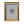 Don Carney Brown Right Eye with Gem Tear & Diamond Heart - Art Print in Gold Frame