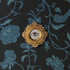 Don Carney Blue Eye - Art Print in Ornate Vintage Metal Frame