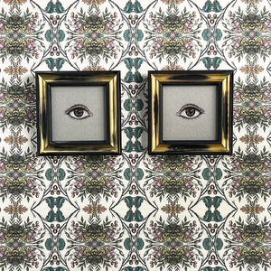 Don Carney Pair of Brown Eyes - Art Prints in Vintage Black & Gold Frames