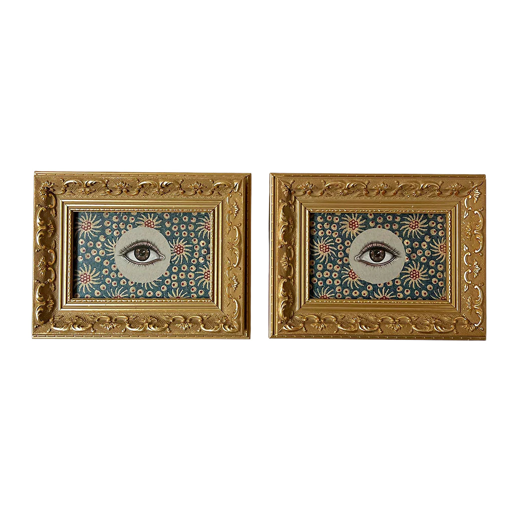 Don Carney Pair of Brown Eyes - Art Prints with Starburst Border