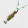 PATCH NYC Treasure Necklace: Brass Fish with Sterling Silver Small Locket