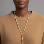 PATCH NYC Treasure Necklace: Brass Fish with Sterling Silver Small Locket