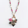 PATCH NYC Treasure Necklace: Charm Cluster with Five Hearts