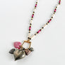 PATCH NYC Treasure Necklace: Charm Cluster with Five Hearts