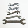 Vintage Metal Wrenches (set of 5)