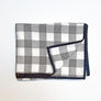 Grey & Cream Check Flannel Scarf