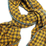 Yellow & Black Plaid Flannel Scarf