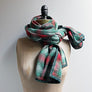 Red, Green & Cream Plaid Flannel Scarf