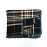 Black, Brown & Cream Check Flannel Scarf