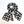 Black & White Check Flannel Scarf