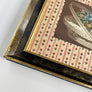 Flowers and Basket - Original Vintage Chromolithograph in Vintage Frame