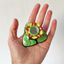 Vintage Hand Painted Floral Ceramic Candle Holders Made in Japan (Set of 2)