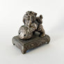 Vintage Foo Dog with Ball on a Stand Metal Incense Burner Made in Japan