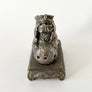 Vintage Foo Dog with Ball on a Stand Metal Incense Burner Made in Japan