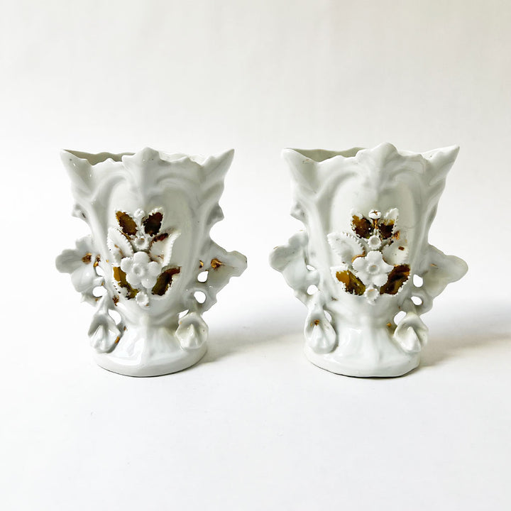 Pair of Vintage French Porcelain Vases