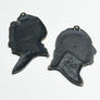 Vintage Cast Iron Silhouettes: Martha & George Washington (pair)