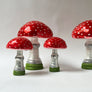 Glass Mushroom (amanita muscaria) Decorative Object Large