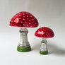 Glass Mushroom (amanita muscaria) Decorative Object Large