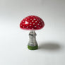 Glass Mushroom (amanita muscaria) Decorative Object Small