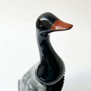 Vintage Duck Figural Butler Brush and Stand