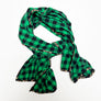 Green & Black Check Flannel Scarf