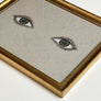 Don Carney Pair of Green Eyes Art Print in Gold Frame