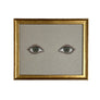 Don Carney Pair of Green Eyes Art Print in Gold Frame