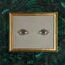 Don Carney Pair of Green Eyes Art Print in Gold Frame