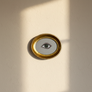 Don Carney Green Left Eye Art Print in Gold Oval Frame