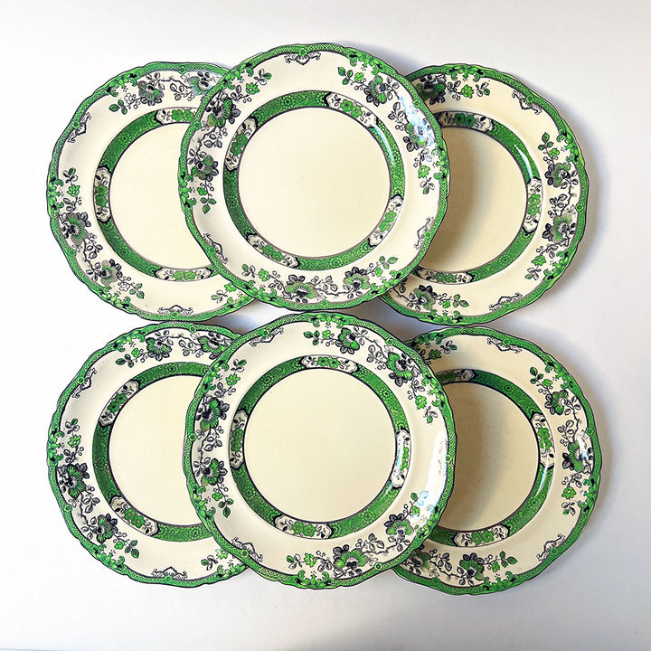 Vintage Mason's Ironstone Dinner Plates Made in England (Set of 6) A