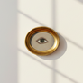 Don Carney Green Right Eye Art Print in Gold Oval Frame