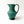 Medium Footed Ceramic Pitcher Hunter Green