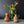 Mid-Century Ceramic Tall Vase with Green Glaze Made in West Germany