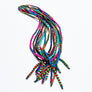 Lariat Hand-Beaded Necklace (Black)