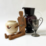 Vintage Midcentury Deep Plum Glass Carafe