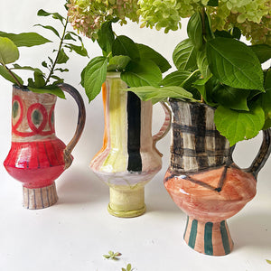 Art Pottery One of a Kind Pitcher Vase (C)