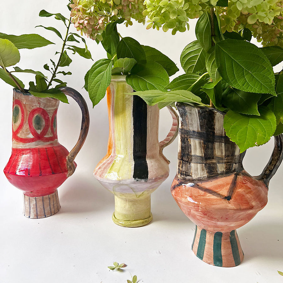 Art Pottery One of a Kind Pitcher Vase (C)
