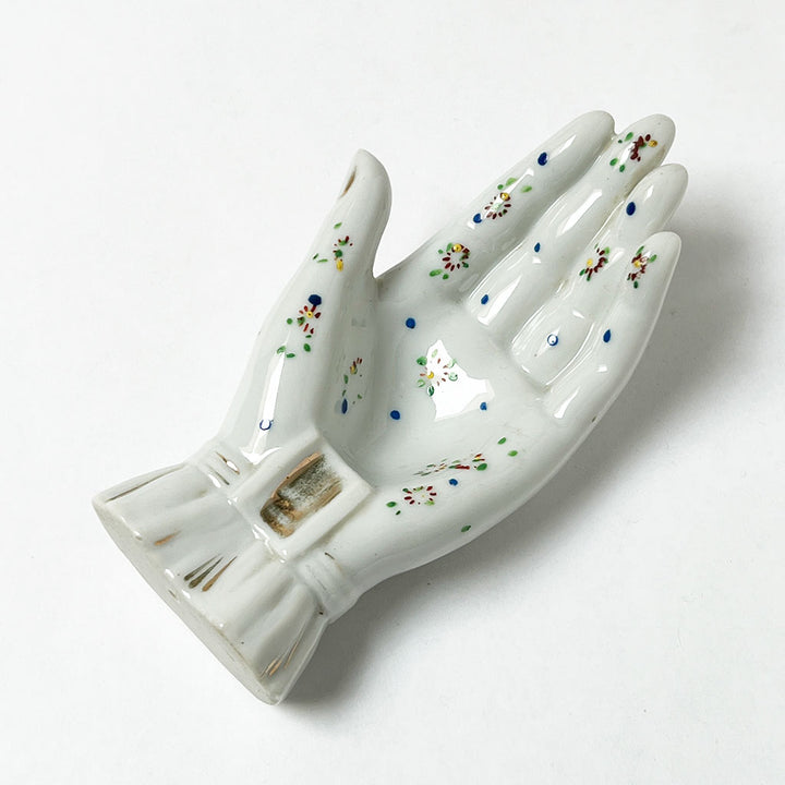 Vintage Large Ceramic Hand with Flowers Made in Japan (3B)