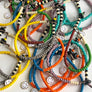 Happy Face Beaded Bracelet (Brown & Green)