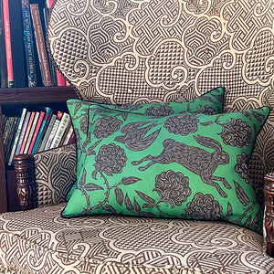 PATCH NYC Hawthorn Garden in Clover Green Decorative Pillow