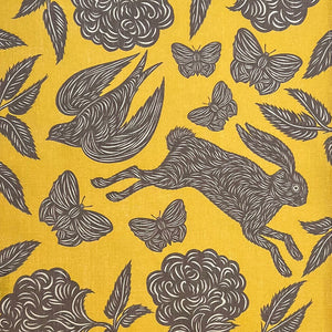 PATCH NYC Hawthorn Garden Saffron Linen Tea Towel