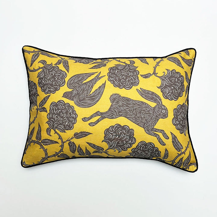 PATCH NYC Hawthorn Garden in Saffron Decorative Pillow