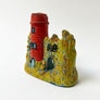 Vintage Lighthouse & Architectural Ruins Ceramic Incense Burner