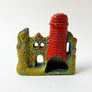 Vintage Lighthouse & Architectural Ruins Ceramic Incense Burner