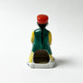 Vintage Figural Man with an Orange Box Ceramic Incense Burner Made in Occupied Japan