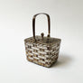 Vintage Metal Basket with Glass Insert Potpourri Holder or Censer